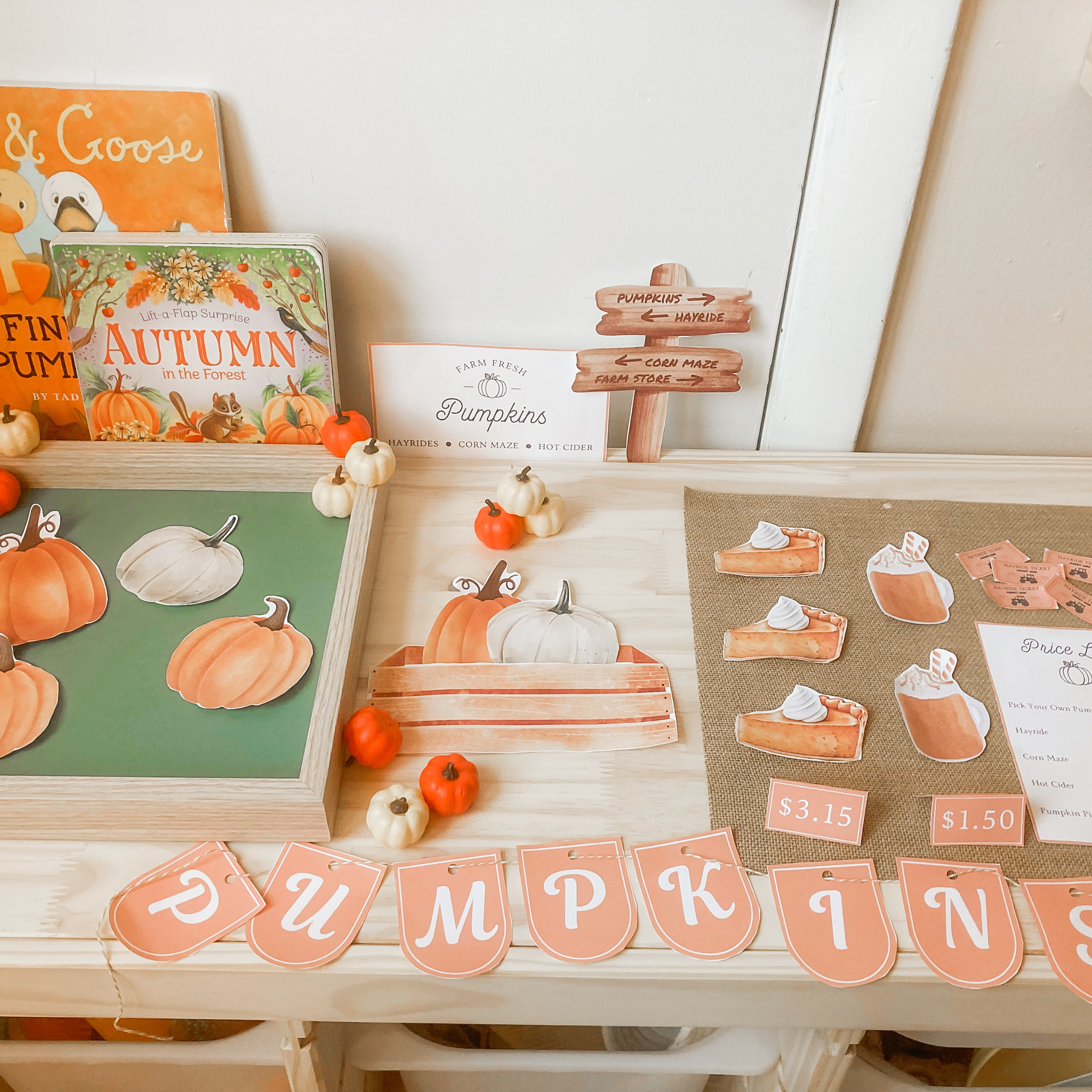 Autumn homeschool craft kit for kids including nature-inspired activities and sensory play