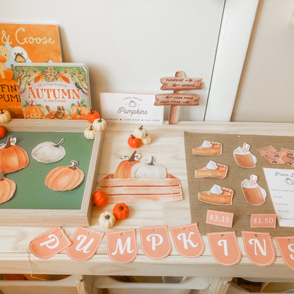 Autumn homeschool craft kit for kids including nature-inspired activities and sensory play