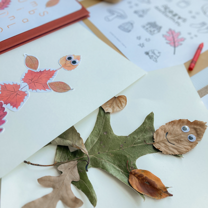 Preschool math and phonics activities from fall homeschool curriculum box